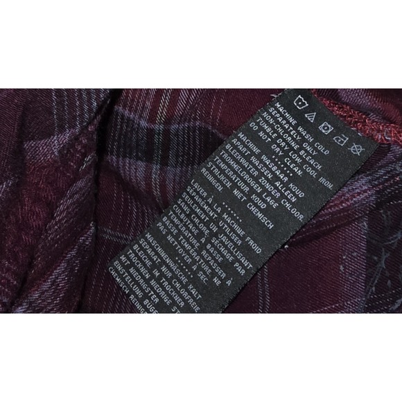 Harley-Davidson Flannel Ombre Plaid Logo Women's size Small Biker Shirt - Picture 7 of 8